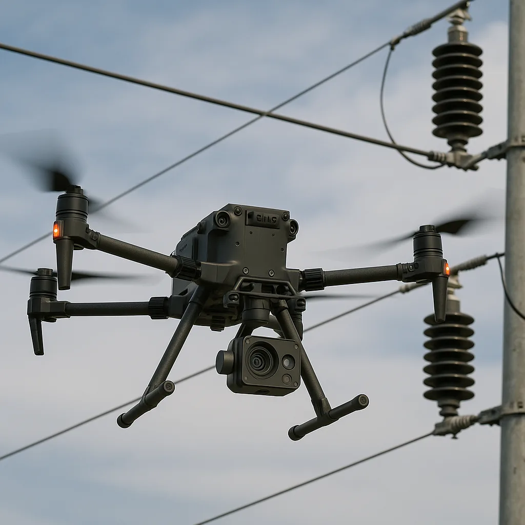 Drone powerline inspection operations